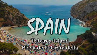 Travel Spain  TABARCA Island  Playa de la GRANADELLA [upl. by Zul]