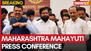 Maharashtra Election Results  Maharashtra Mahayuti Press Conference  NewsX [upl. by Ahsyas143]