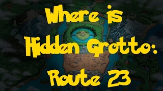 Where Is Hidden Grotto  Route 23 Pokemon Black 2White 2 [upl. by Tegdirb]