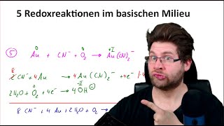 5 Redoxreaktionen im basischen Milieu  einfach erklärt  Chemie Abitur [upl. by Ferreby913]