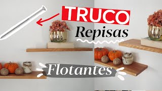 ✅TRUCO REPISAS y estantes FLOTANTES 😲 COMO HACER una repisa o estante flotante de madera [upl. by Pendleton]