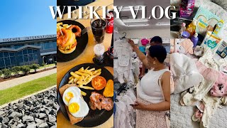 Pregnancy Journey Ep 10 Traveling back home  Baby shopping with mom 🐣🎀 [upl. by Mot]