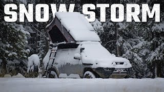 Solo winter snowstorm camping above 10000  Lifestyle Overland S5E37 [upl. by Atiram124]