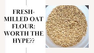 Unlock the Goodness Fresh Milling Oat Groats into Flour [upl. by Arvie432]