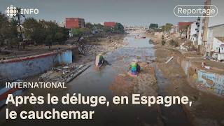 Inondations en Espagne  la détresse la colère et l’épuisement des rescapés [upl. by Retxed]