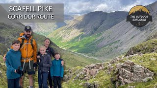 Lake District  Climbing Scafell Pike Englands Highest Mountain Via Corridor Route With Kids [upl. by Ahon809]