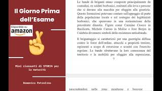 IL BRIGANTAGGIO  RIASSUNTI BREVISSIMI DI STORIA PER LA MATURITÀ [upl. by Suired]