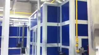 Automatic powder coating line with oxilan pretreatment process [upl. by Christos857]