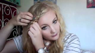 hair tutorial fringe plait [upl. by Iarahs290]