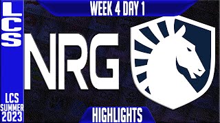 NRG vs TL Highlights  LCS Summer 2023 W4D1  NRG Esports vs Team Liquid [upl. by Ibbison612]