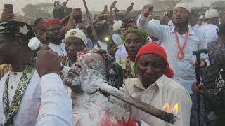 Nkim Itong Ritual by Uruan People at the Ibom Christmas Village [upl. by Enninaej620]