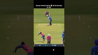 Rovman Powell bowling 😱 WI AllRounder RC24 shorts shortsfeed [upl. by Correy233]