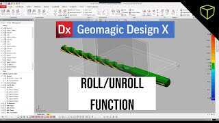 Geomagic Design X Tutorial  Roll  Unroll Function [upl. by Ecnaralc]