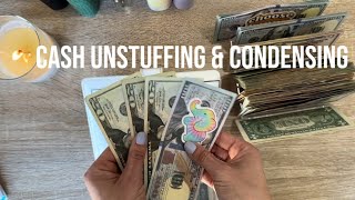 Cash Unstuffing amp Cash Condensing  2000 to high yield savings acct  cashstuffing cashbudgeter [upl. by Wehtam]