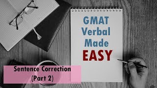 GMAT Verbal Made Easy  Sentence Correction Part 2 [upl. by Esialb]