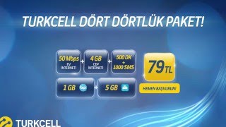 Dört Dörtlük Paketler İçin Tek Adres Turkcell TİM [upl. by Colinson]