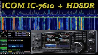 ICOM IC7610 CON HDSDR SU PC WINDOWS installazione e prova [upl. by Connor370]