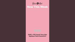 NEW SAGE  FIG French Terry Star Applique Patch Sweatshirt 💕 [upl. by Edylc813]