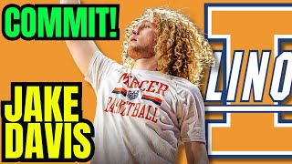 COMMITTED Jake Davis transfers to Illinois  Transfer Portal 2024 [upl. by Hillel]