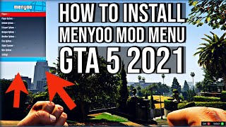 HOW TO INSTALL MENYOO FOR GTA 5 2021  Installing Menyoo Mod Menu in GTA 5  EASY PC MOD [upl. by Siugram]