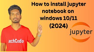 how to install jupyter notebook in windows 10 for python 2024 part13 python course [upl. by Adidnac998]