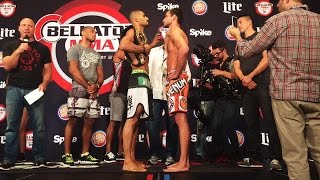 Bellator MMA Official Lima vs Koreshkov weighins [upl. by Jacobson]