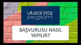 Ulusal Staj Programı Kariyer Kapısı 2022 Başvurusu Nasıl Yapılır [upl. by Bultman961]