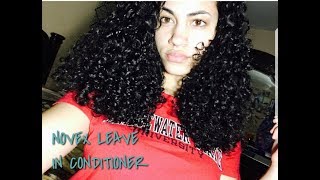 Curly Hair Tutorial Video Using Novex Leave in Conditioner [upl. by Elleral]