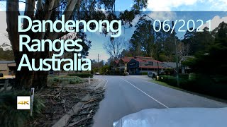 4k driving tour  Dandenong ranges after a storm Melbourne Australia 20062021 [upl. by Peers]