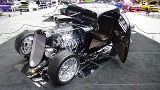 1933 Ford 3 window coupe with an 800 HP supercharged big block at World of Wheels by Gizmos [upl. by Ark]