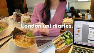 London uni vlog📔 busy term 2 lab amp lectures lots of studying [upl. by Yran]