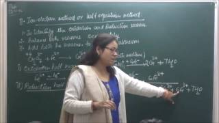 CHXI803 Ion electron method or Half reaction method 2016 Shailee Kaushal [upl. by Nichols522]