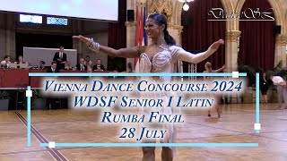 Vienna Dance Concourse 2024  Senior I Latin Rumba WDSF  Final  28 July 2024 [upl. by Shaya112]