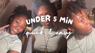 quick amp easy loc styles for short hair in under 5 minutes  🌱 4c hair  beginner friendly [upl. by Yenohtna]