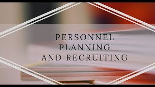 PERSONNEL PLANNING AND RECRUITING  IN URDU  IN HINDI  FOR BBA  FOR MBA [upl. by Ennywg678]