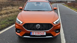 Test drive in premiera nationala cu noul MG ZS 15 MPI 106 CP 2023 [upl. by Atikehs932]