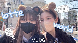 봄맞이 롯데월드 브이로그🌸 눈치 게임 성공  LOTTE WORLD VLOG [upl. by Yrelav63]