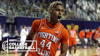 No 4 Illinois dominates No 2 Michigan HIGHLIGHTS  ESPN College Basketball [upl. by Karisa]