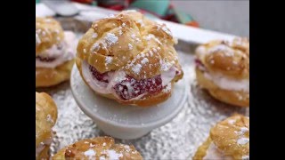 Simple Strawberry Cream Puffs [upl. by Onivag706]