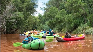 Oak Creek KayakPackrafting near Cornville AZ  About 300cfs 72521 [upl. by Terence]