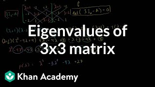 Eigenvalues of a 3x3 matrix  Alternate coordinate systems bases  Linear Algebra  Khan Academy [upl. by Daune547]