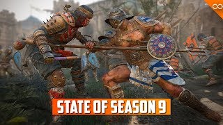 State of For Honor Season 9  Revenge Bug  Shinobi  Bash Spam  Gear Stats [upl. by Ykcim129]