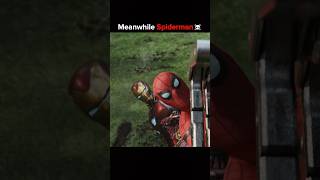 Spiderman Save Ironman ☠️🥵 shorts marvel [upl. by Ailec521]