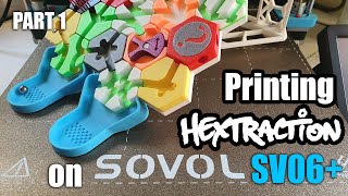 3D Printing Hextraction board game on Sovol SV06 Plus Part 1 [upl. by Enileve]