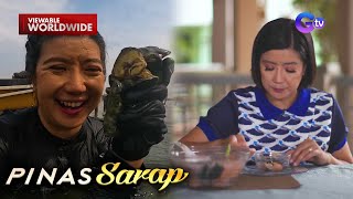 Sinigang na talaba sa santol tinikman ni Kara David  Pinas Sarap [upl. by Saied]