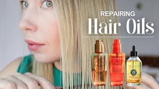 Repairing HAIR OILS for Fine Hair L’occitane vs Kerastase [upl. by Tillfourd14]