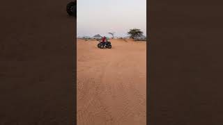 Thrilling Ride on a 750cc Quad Bike in the Sand Dunes of Pushkar Rajasthan adventureriderdesert [upl. by Rovaert]