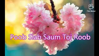 Poob Siab Saum Toj Roob  See Yaj Lyric [upl. by Yrgoerg]