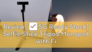 Review ✅SG Ready Stock Selfie Stick Tripod Monopod with Fill light And Remote Charging Control Bl [upl. by Elletsyrc]