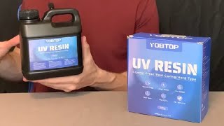 YOBTOP 1000g UV Resin Upgraded UV Resin Kit with Fast Curing Crystal Clear Review [upl. by Suillenroc]